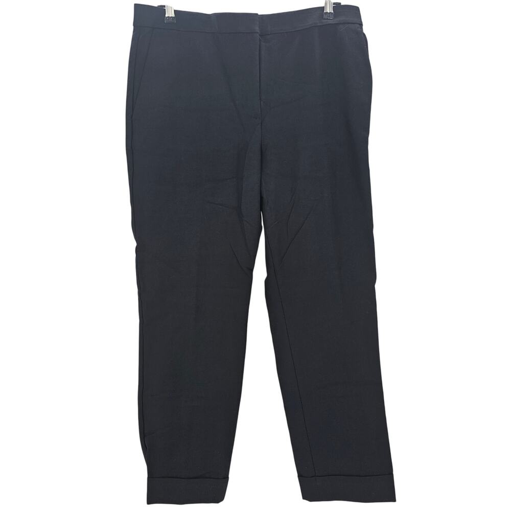 Ann Taylor Womans size 12 Classic Tailored Leg Trousers Dress Pants Black NEW